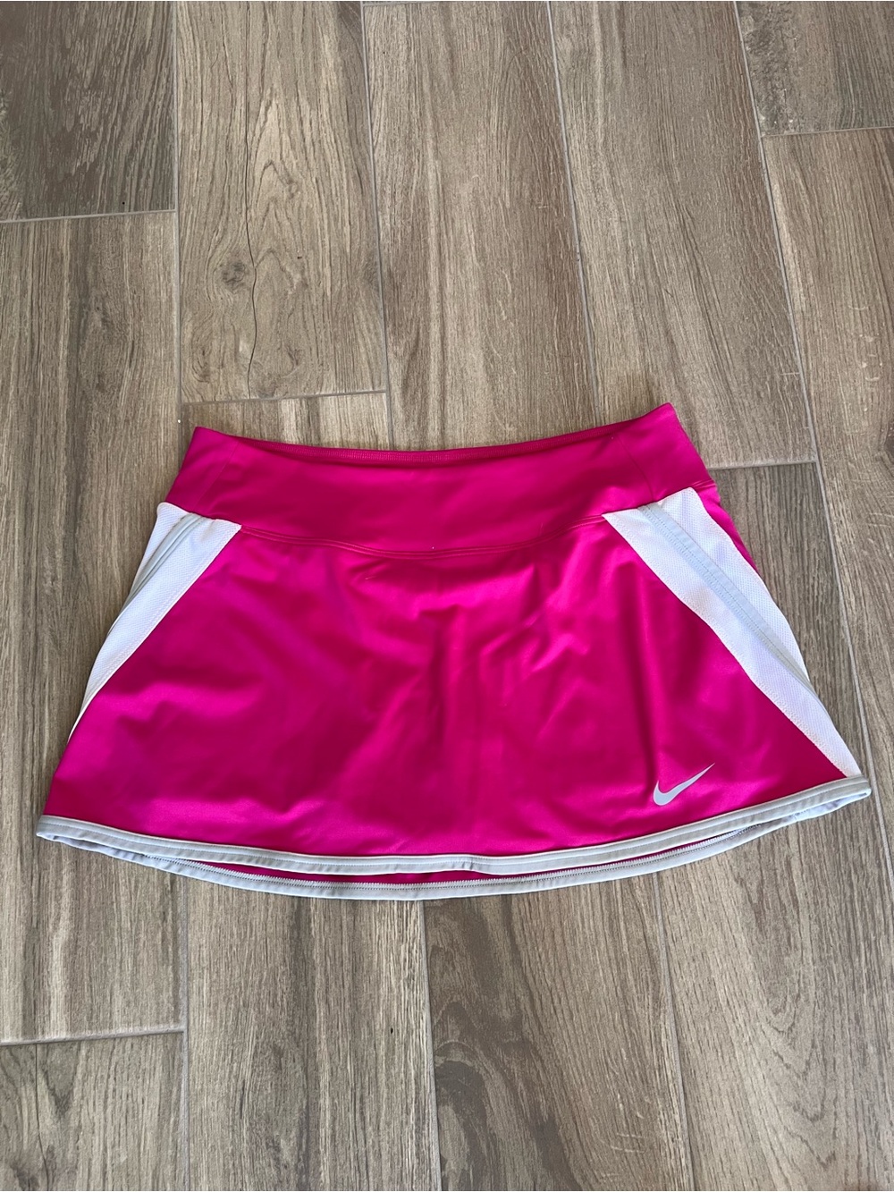Nike Power Tennis Skort 523541-665 Hot Pink White Dri-Fit Women's M Circa 2013